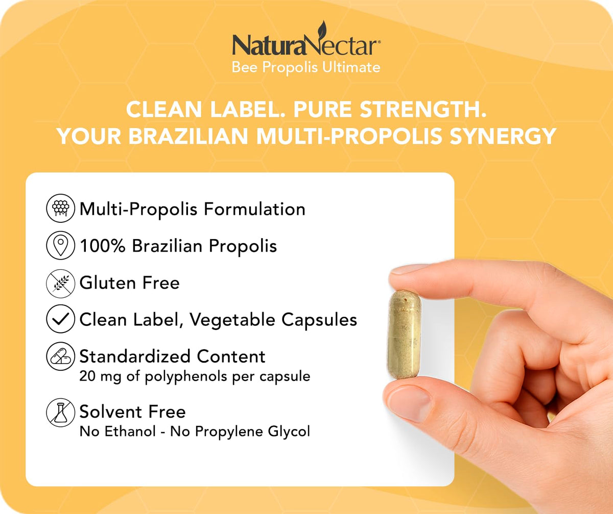 NaturaNectar Bee Propolis Ultimate Capsules - 60 Capsules - image 2