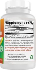 Best Naturals Quercetin 1000 mg Antioxidant - 120 Vegetarian Capsules - image 6