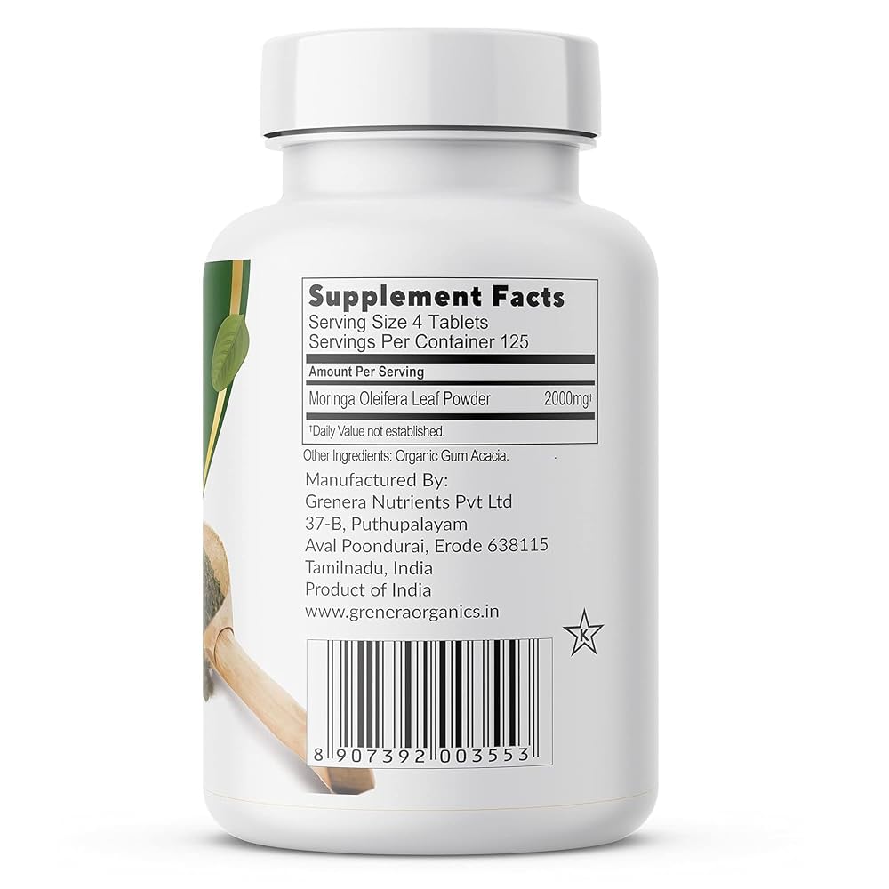 Generic Moringa Oleifera 500 mg Tablets - 500 Tablets - image 2