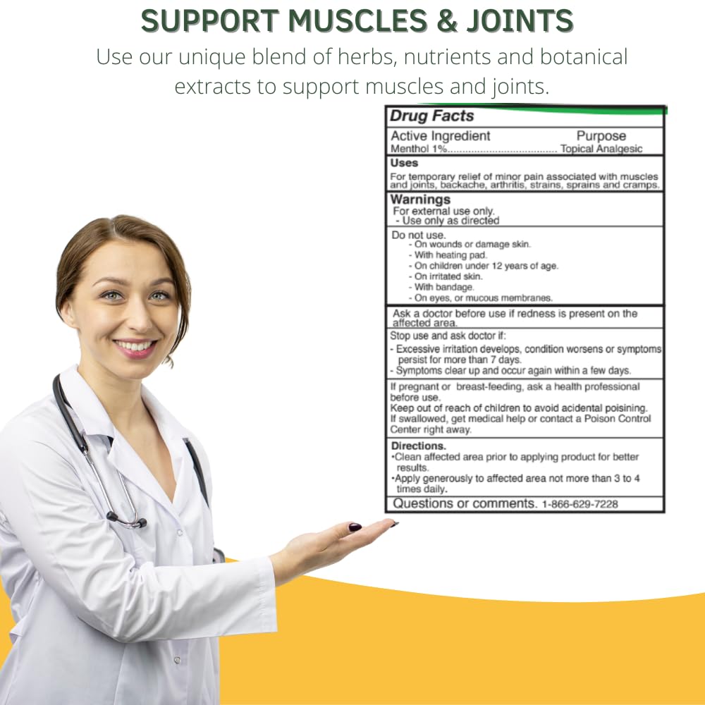 ARMY HEALTH Roll On 100% Natural Turmeric Curcumin - Pain Reliever - image 3