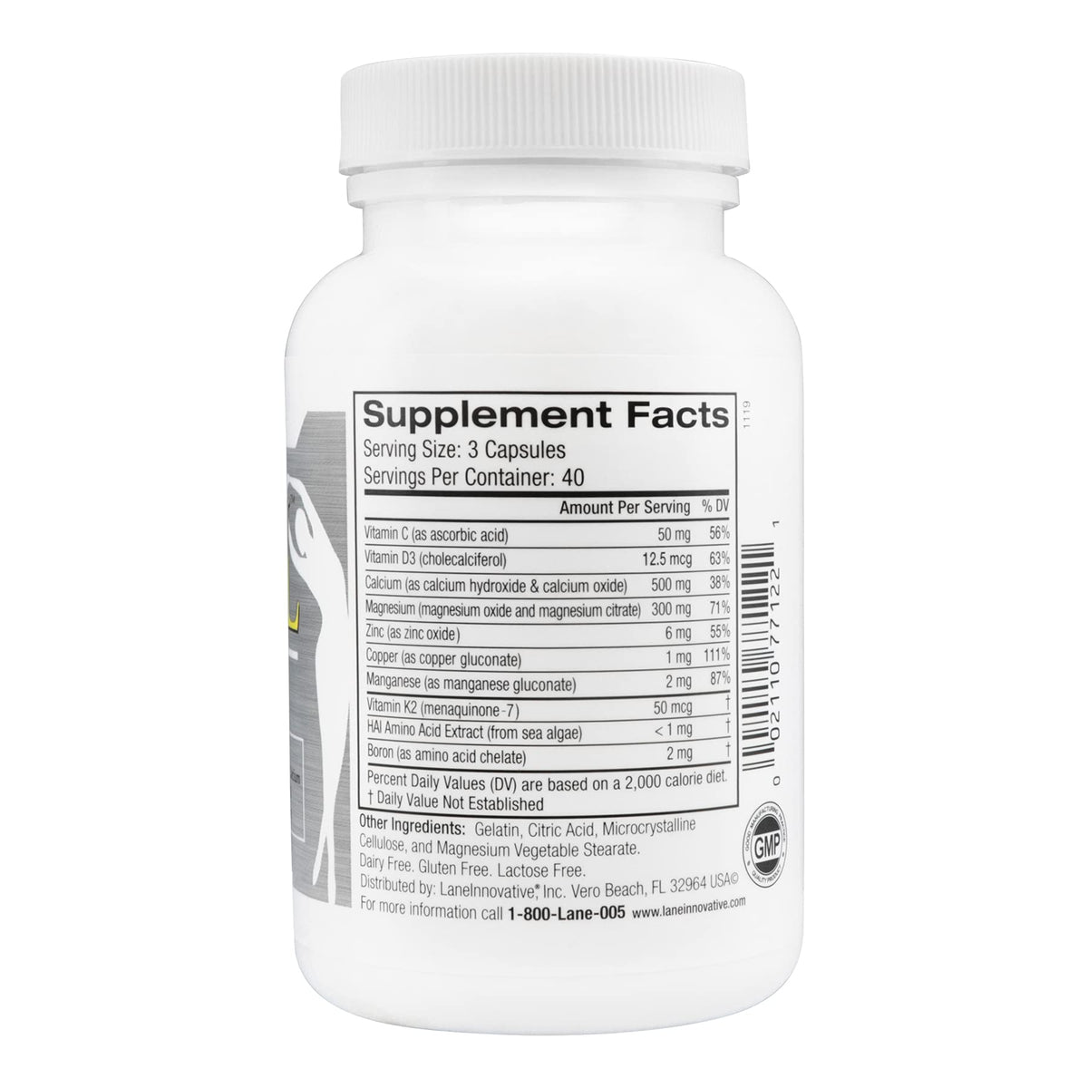 Lane Labs AdvaCAL Ultra 1000 Bone Building Calcium - 120 Capsules - image 2