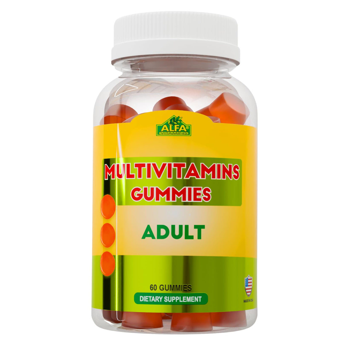 ALFA VITAMINS MultiVitamins for Adults Immune Support - 60 Gummies