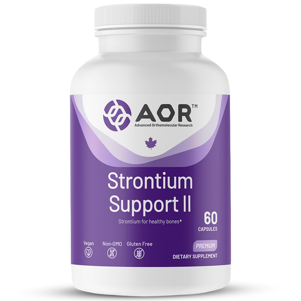 AOR Strontium Support II Bone Density Supplement - 60 Vegan Capsules