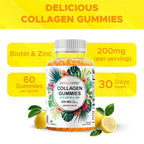 Vitamatic Hydrolyzed Collagen Gummies with Biotin & Zinc - 60 Gummies - image 6