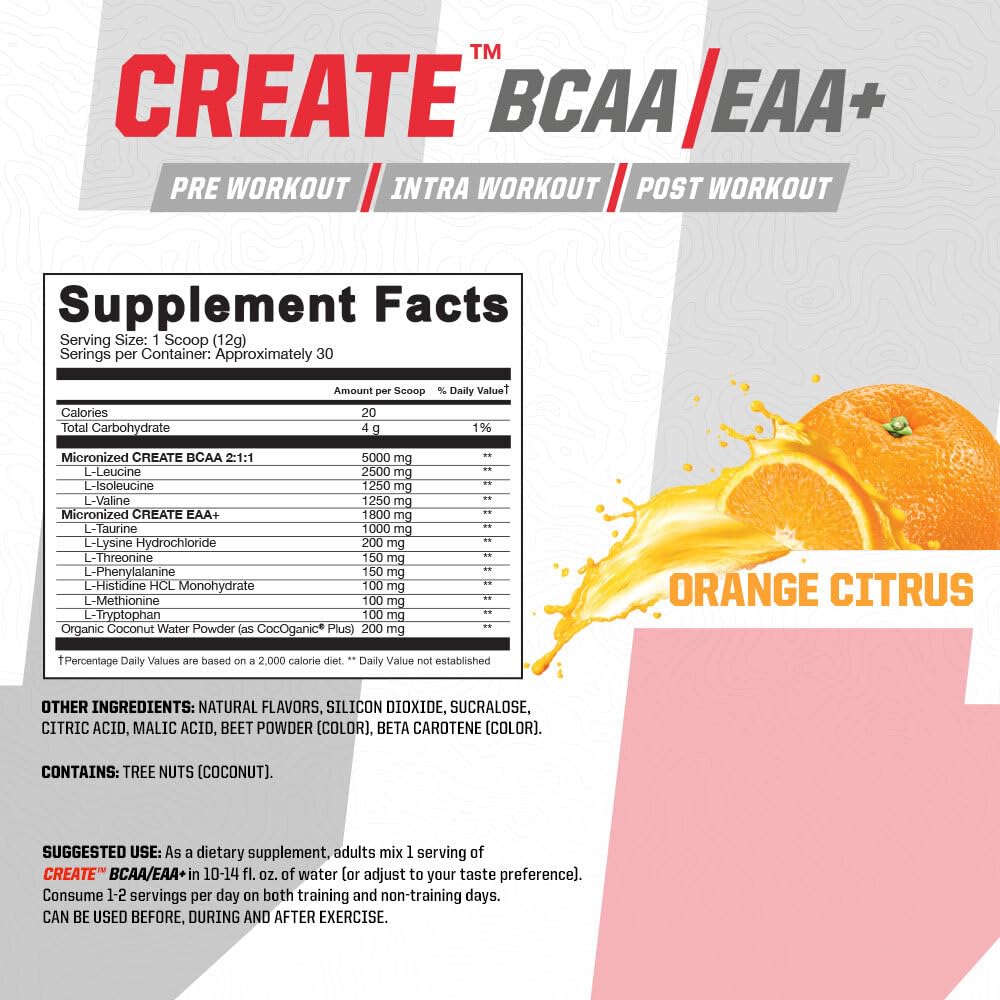 Undefined Nutrition Create BCAA/EAA+ by Brian Shaw -Muscle Recovery