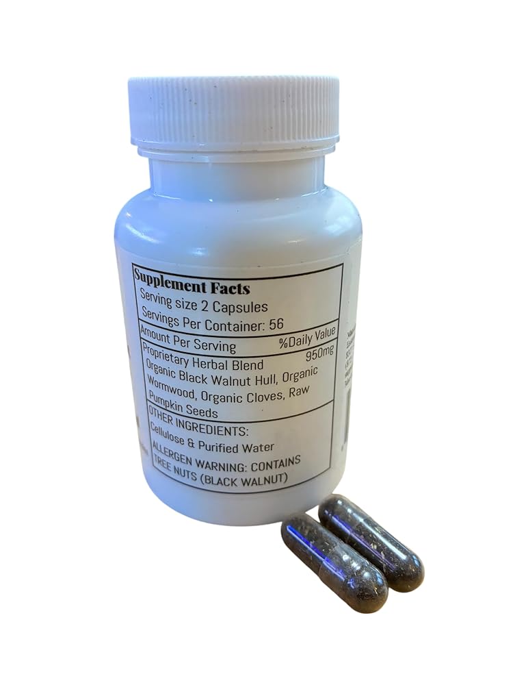 3D's Essentials Black Walnut Wormwood Complex - 56 Capsules - image 2
