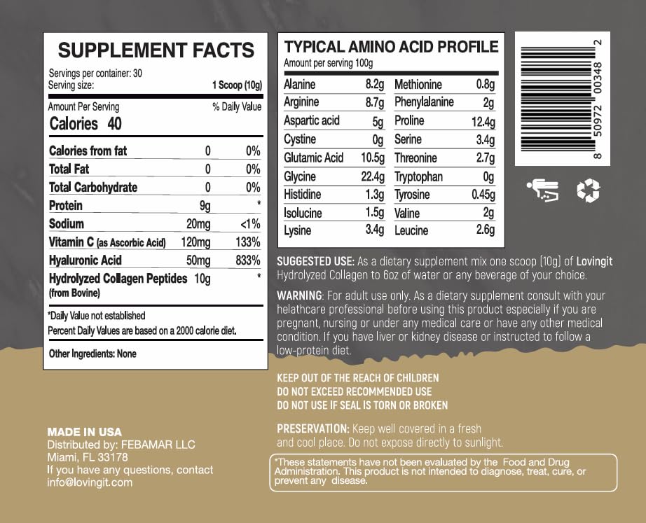 Loving It Bárbara de Regil Hydrolyzed Collagen Powder - 30 oz - image 6