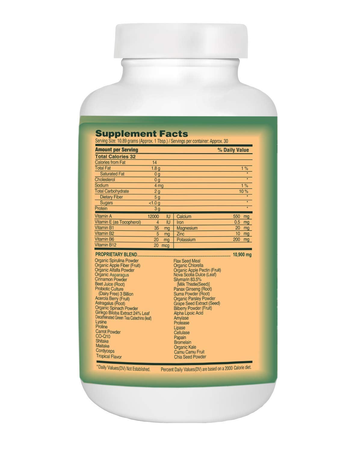 Energy Essentials Catie's Organic Gluten Free Greens Powder - 30 Servings - image 2