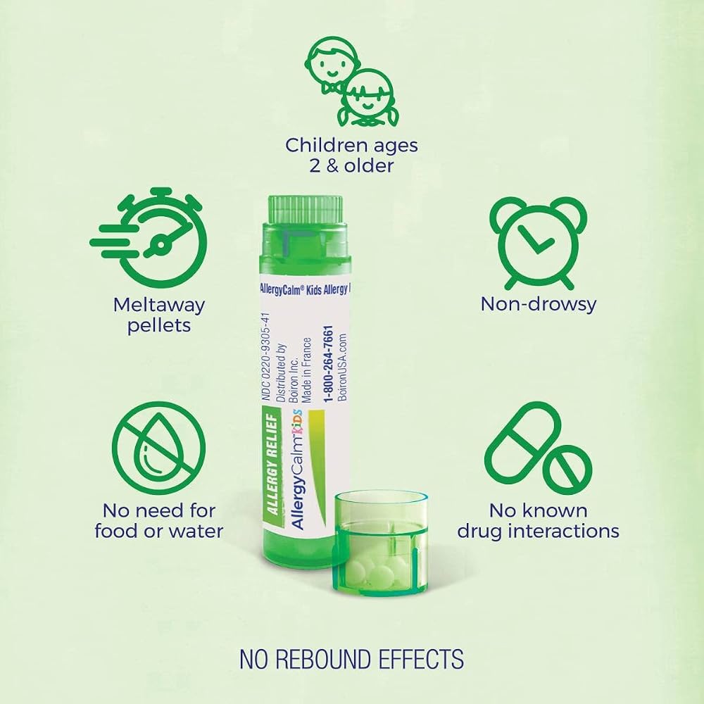 Boiron AllergyCalm Kids Pellets for Relief from Allergy and Hay Fever - image 4