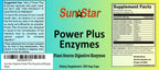 Sun Star Organics Power Plus Enzymes Digestive Supplement - 200 Capsules