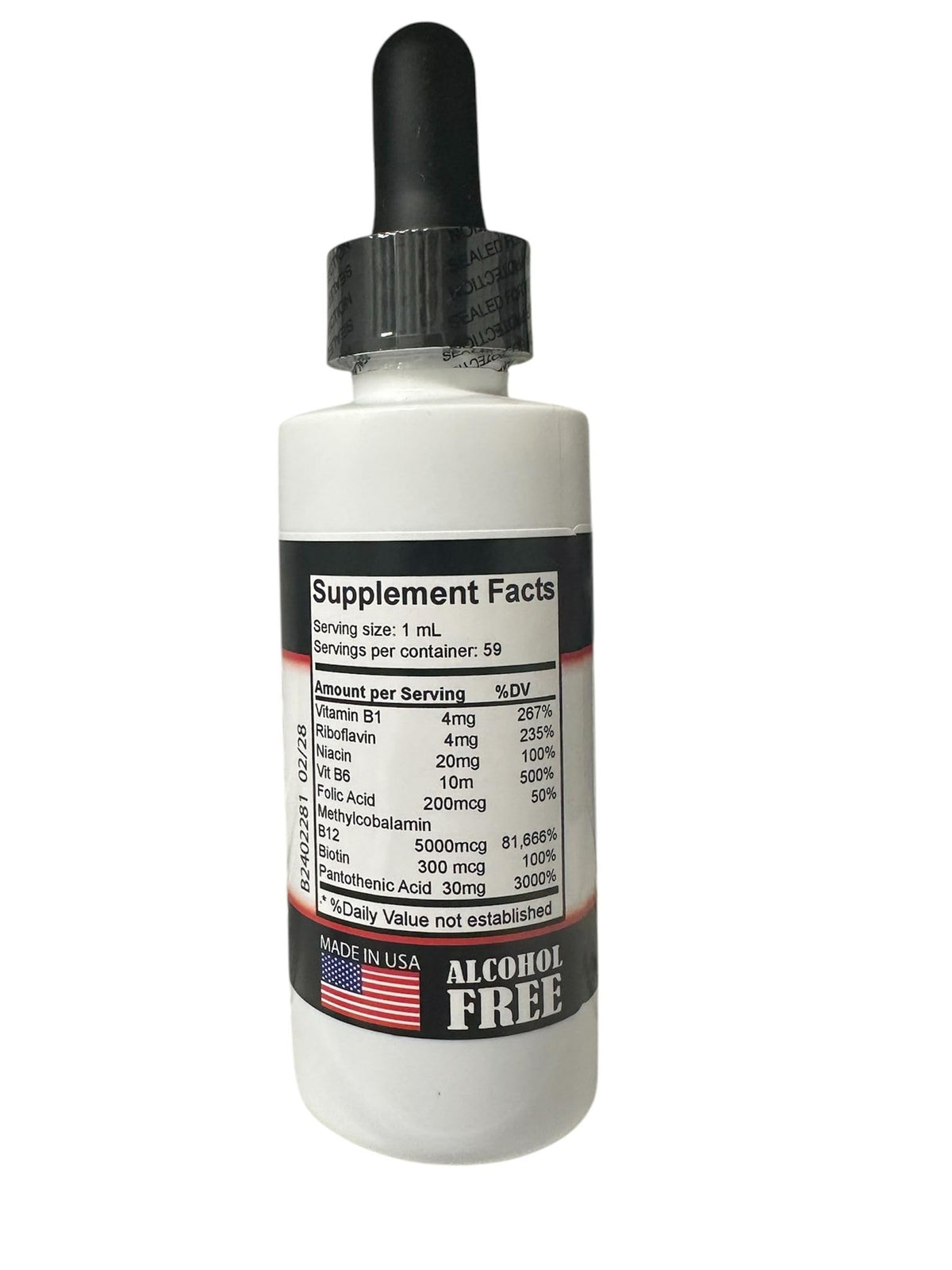 VITAMISAN Vitamin B12 Sublingual Liquid Drops - 2 Fl Oz - image 2