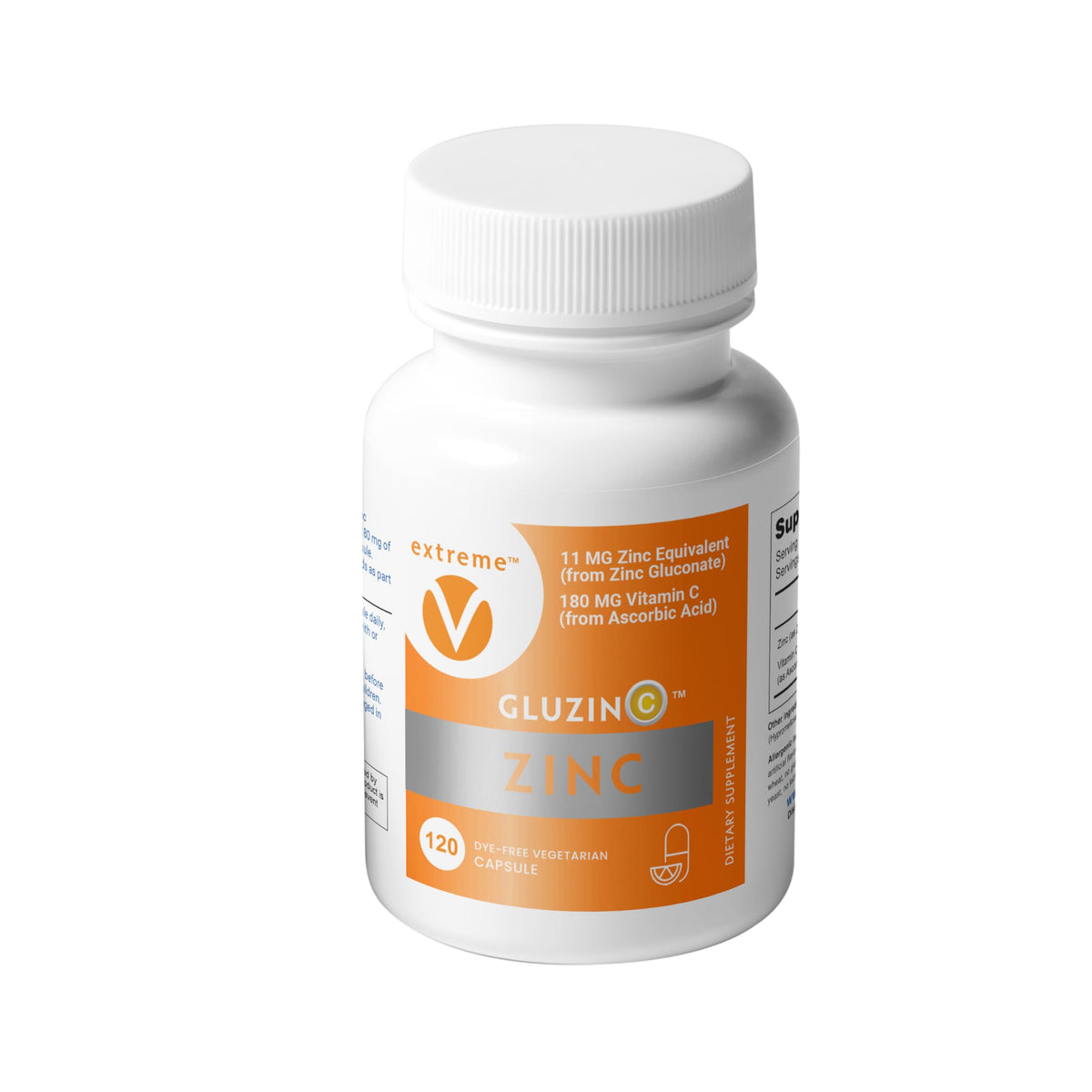 extreme V Zinc MG11+VC Immune Formula - 120 Vegetarian Capsules