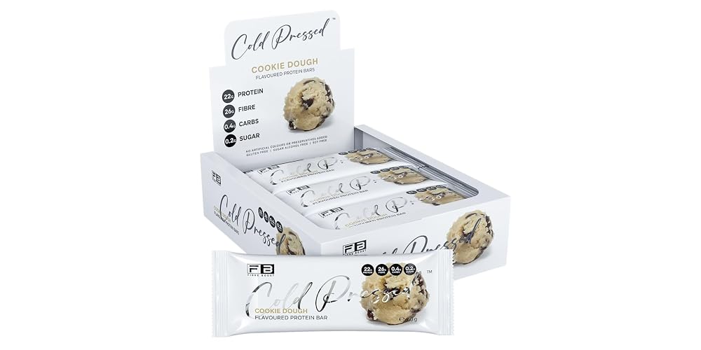 Fibre Boost Cold Pressed Cookie Dough Protein Bar - 12 Count
