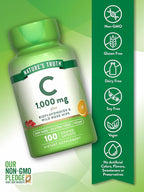 Nature's Truth Vitamin C 1000 mg Plus Bioflavonoids & Rose Hips - 300 Caplets - image 3