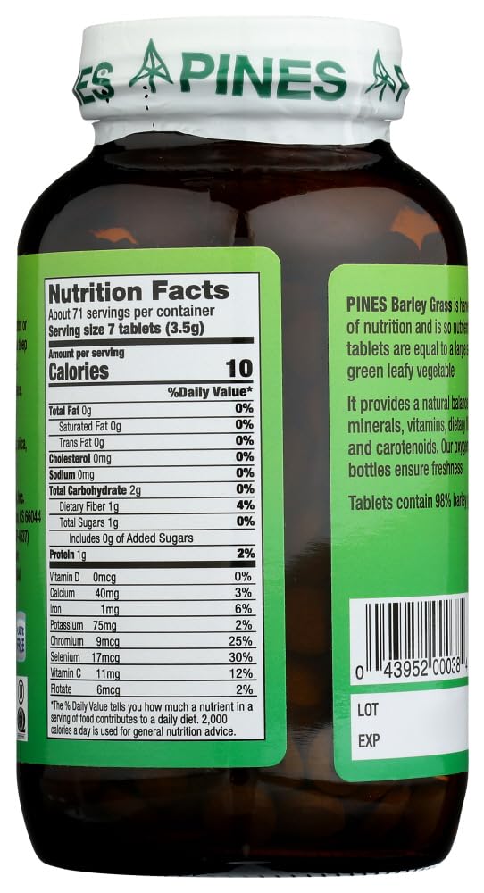 Pines Barley Grass 500 mg - 500 Tablets - image 3