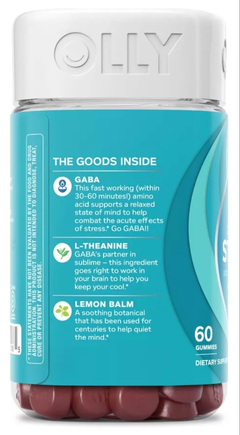 OLLY Goodbye Stress Gummy with GABA & L-Theanine - 60 Count - image 2