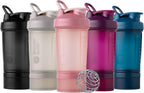 BlenderBottle Shaker Bottle with Pill Organizer and Storage