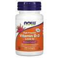 NOW Vitamin D-3 2000 IU - 240 Softgels
