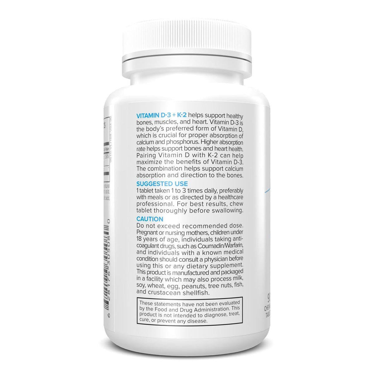 Portions Master Vitamin D3 5000 IU + K2 MK-7 Bone & Heart - 60 Capsules - image 3