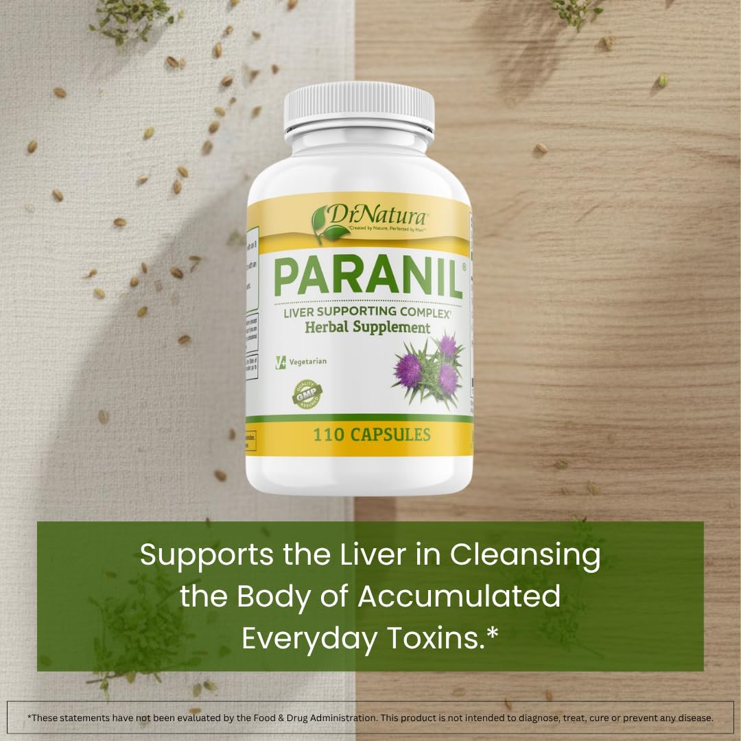 DrNatura Paranil Liver & Colon Cleanse - 110 Vegetarian Capsules - image 2