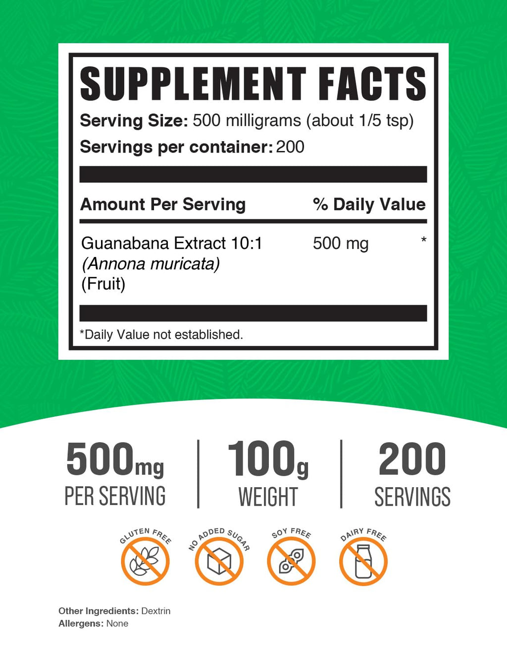 BulkSupplements.com Guanabana Extract Powder (Soursop)