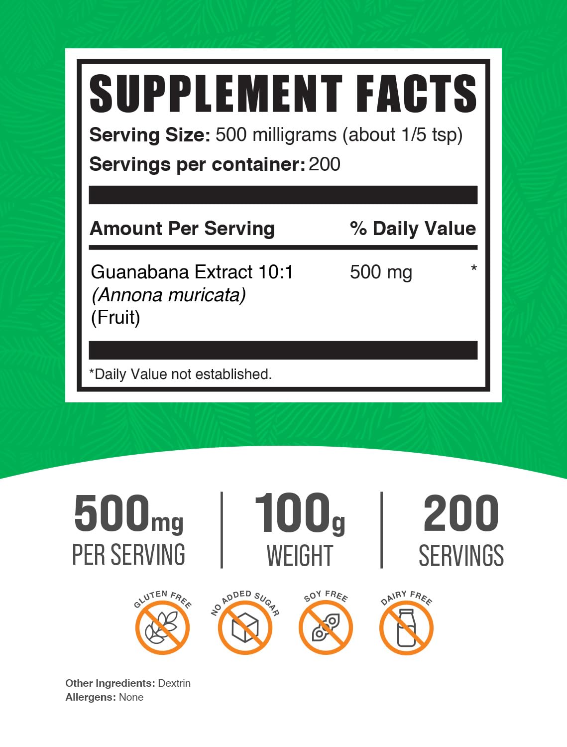 BulkSupplements.com Guanabana Extract Powder (Soursop)