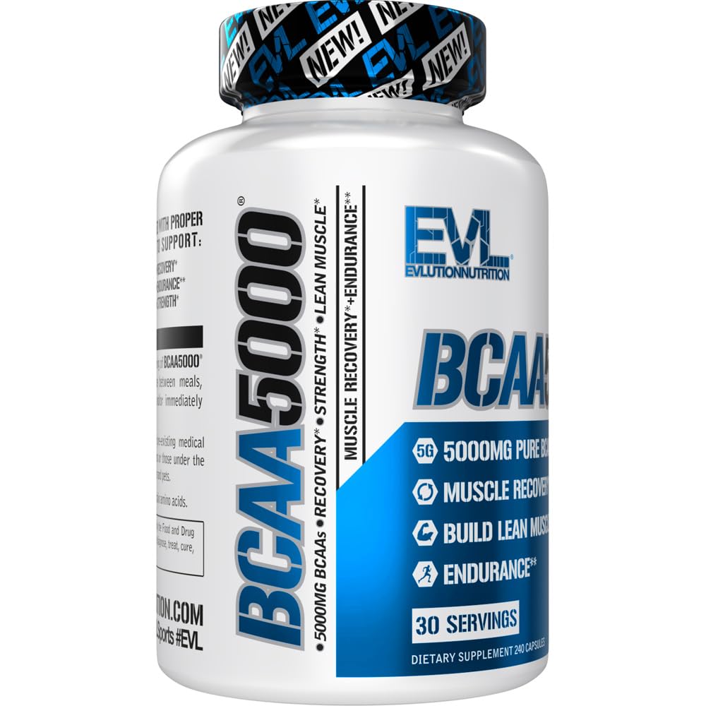 Evlution BCAA5000 Branched Chain Amino Acids - 240 Capsules - image 5