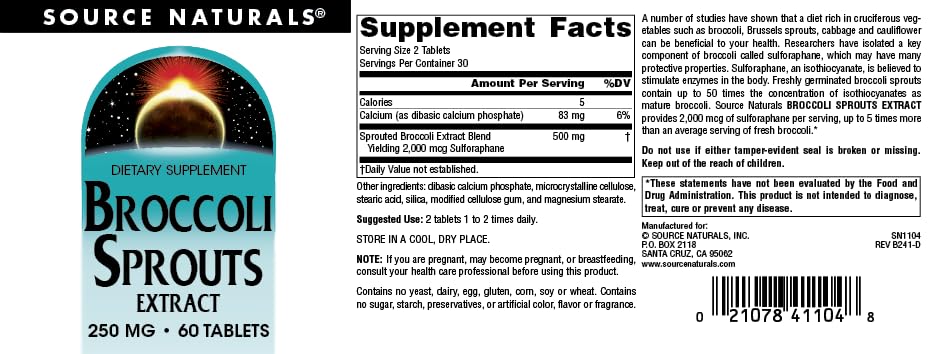 Source Naturals Broccoli Sprouts Extract