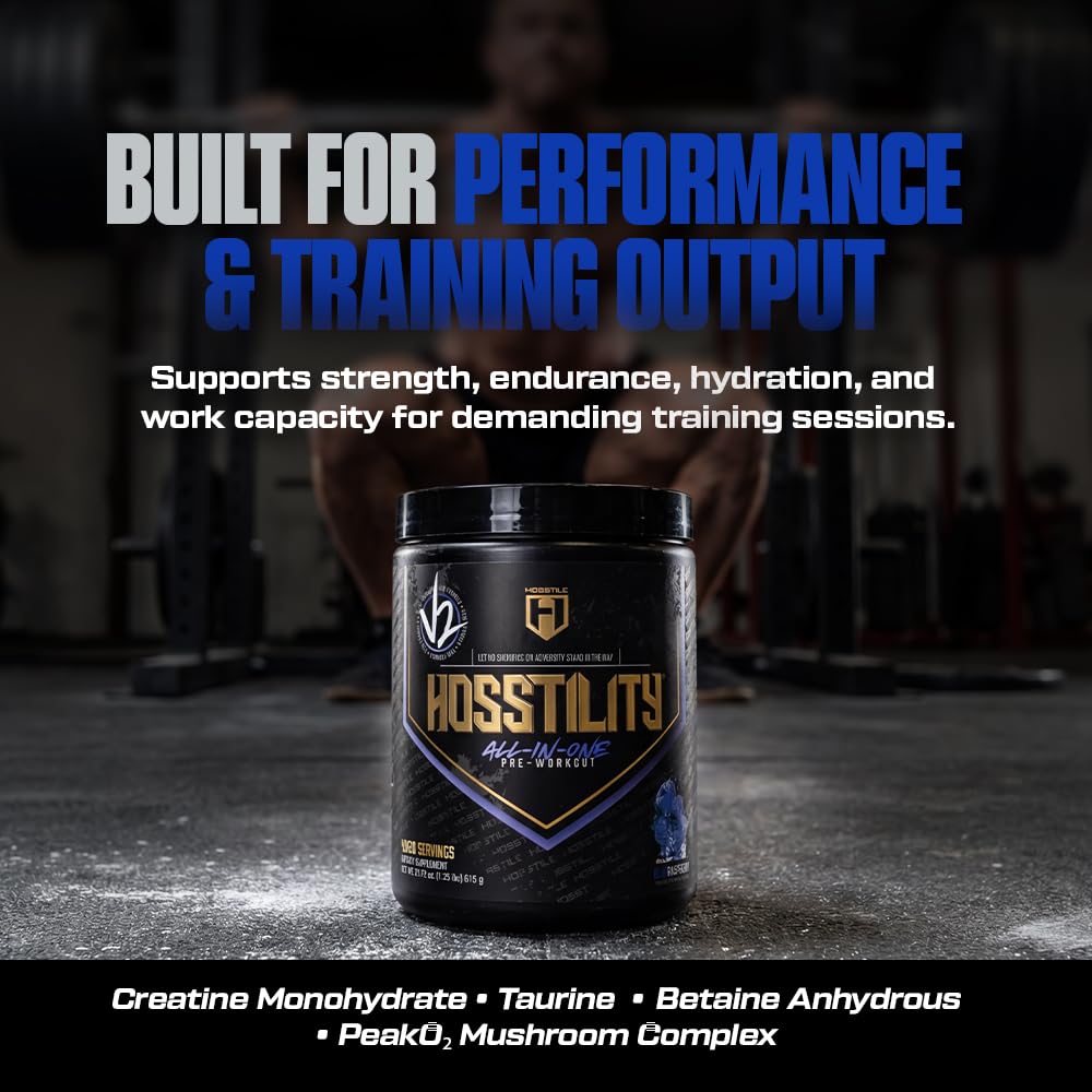 HOSSTILE Hosstility V2 Pre-Workout Powder Energy & Focus - 40/20 Servings - image 5