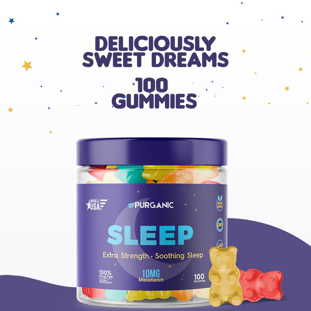 Purganic Melatonin Gummies for Sleep - 100 Count - image 4