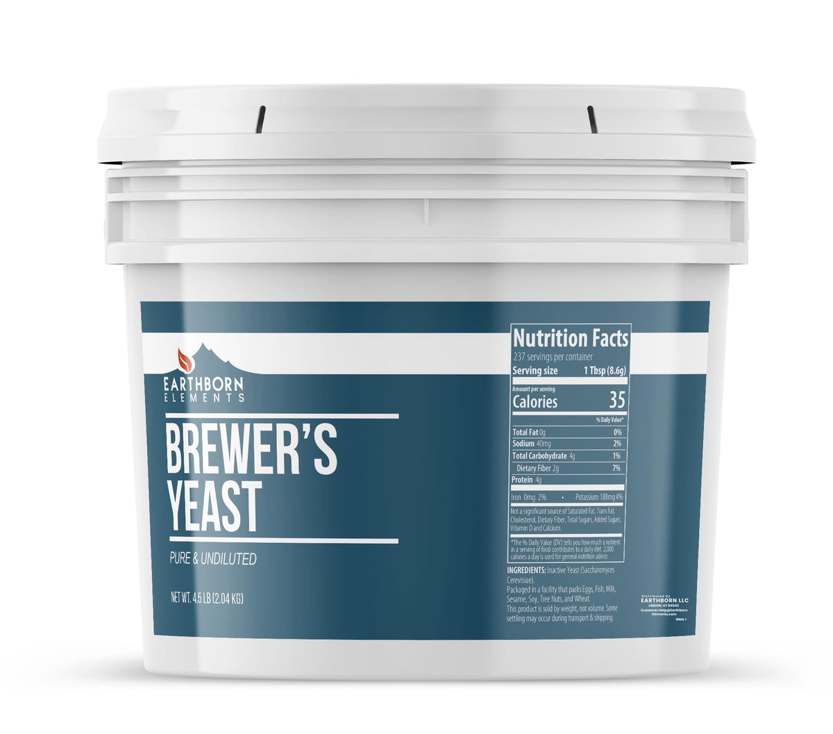 Earthborn Elements Brewers Yeast Powder - 4.5 Lb
