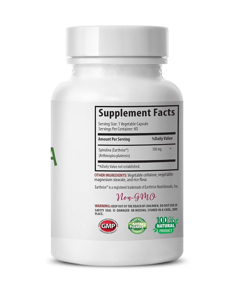 Swan Life Essentials Spirulina Chlorella Capsules 500mg - 60 Count - image 4