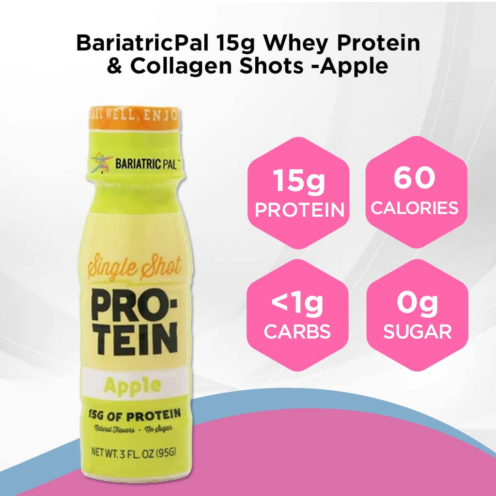 BariatricPal Apple Protein & Collagen Shots 15g - 48 Pack - image 2