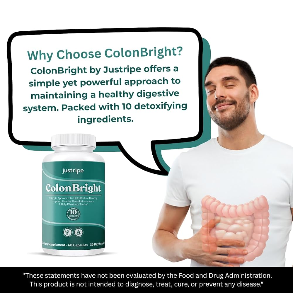 Just Ripe Nutrition ColonBright Psyllium Husk Powder - 60 Capsules - image 5