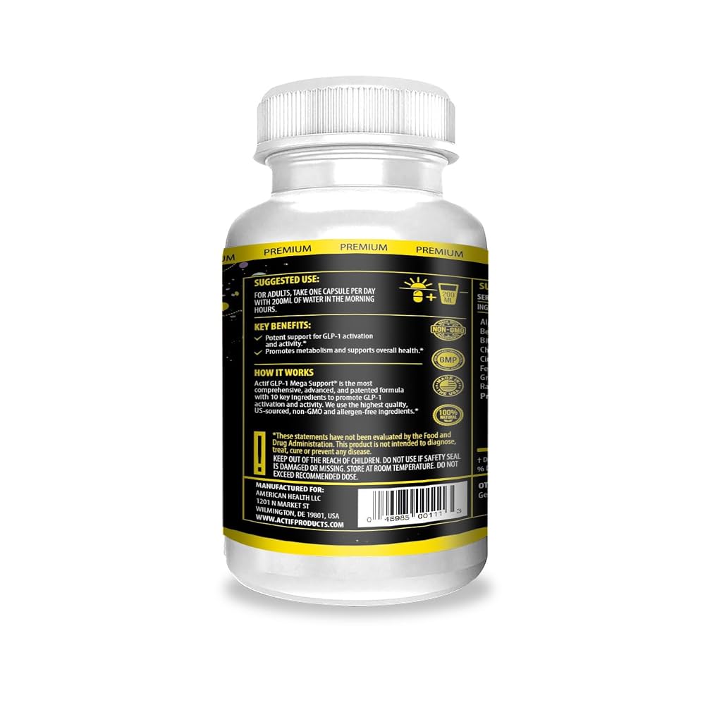 ACTIF GLP-1 Mega Support with 10 Advanced Factors - 60 Capsules - image 2