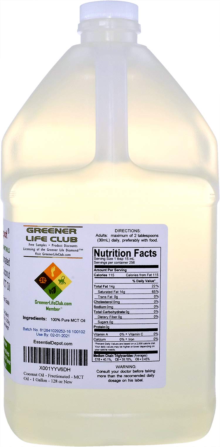 Essential Depot Fractionated MCT Coconut Oil - 256 fl oz - image 3