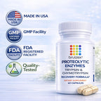Bruizex Proteolytic Enzymes Trypsin Chymotrypsin Recovery - 60 Capsules - image 7