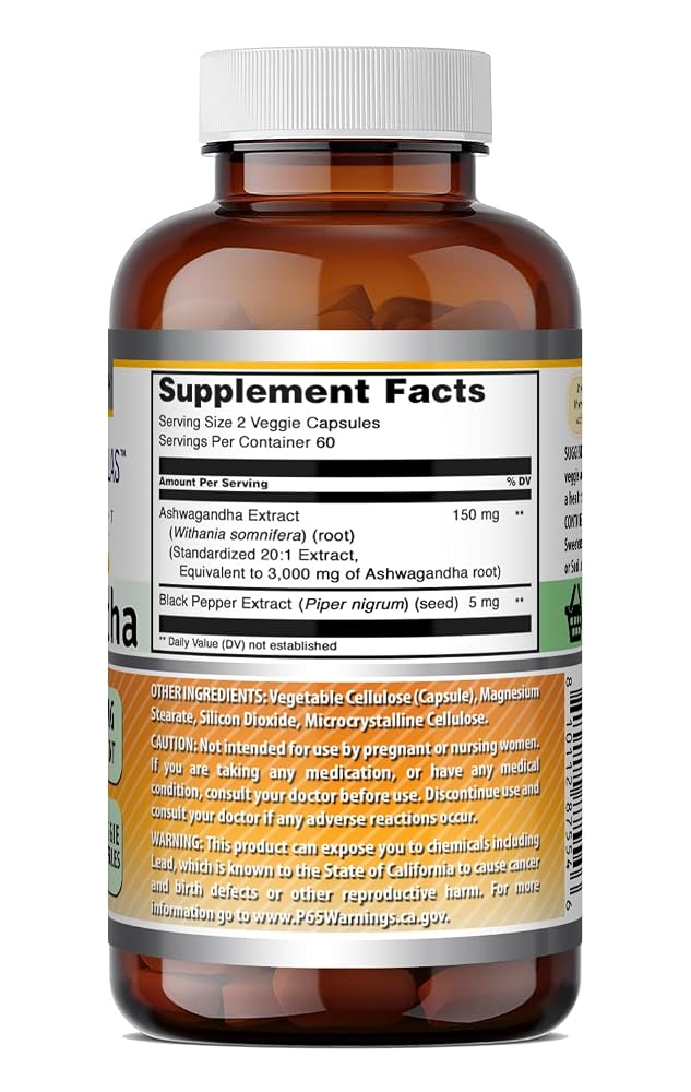 Amazing Nutrition Ashwagandha Extract 150 Mg - 240 Vegetarian Capsules - image 6