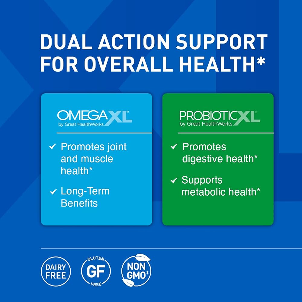 OmegaXL Powerful Joint and Muscle Support Supplement & ProbioticXL