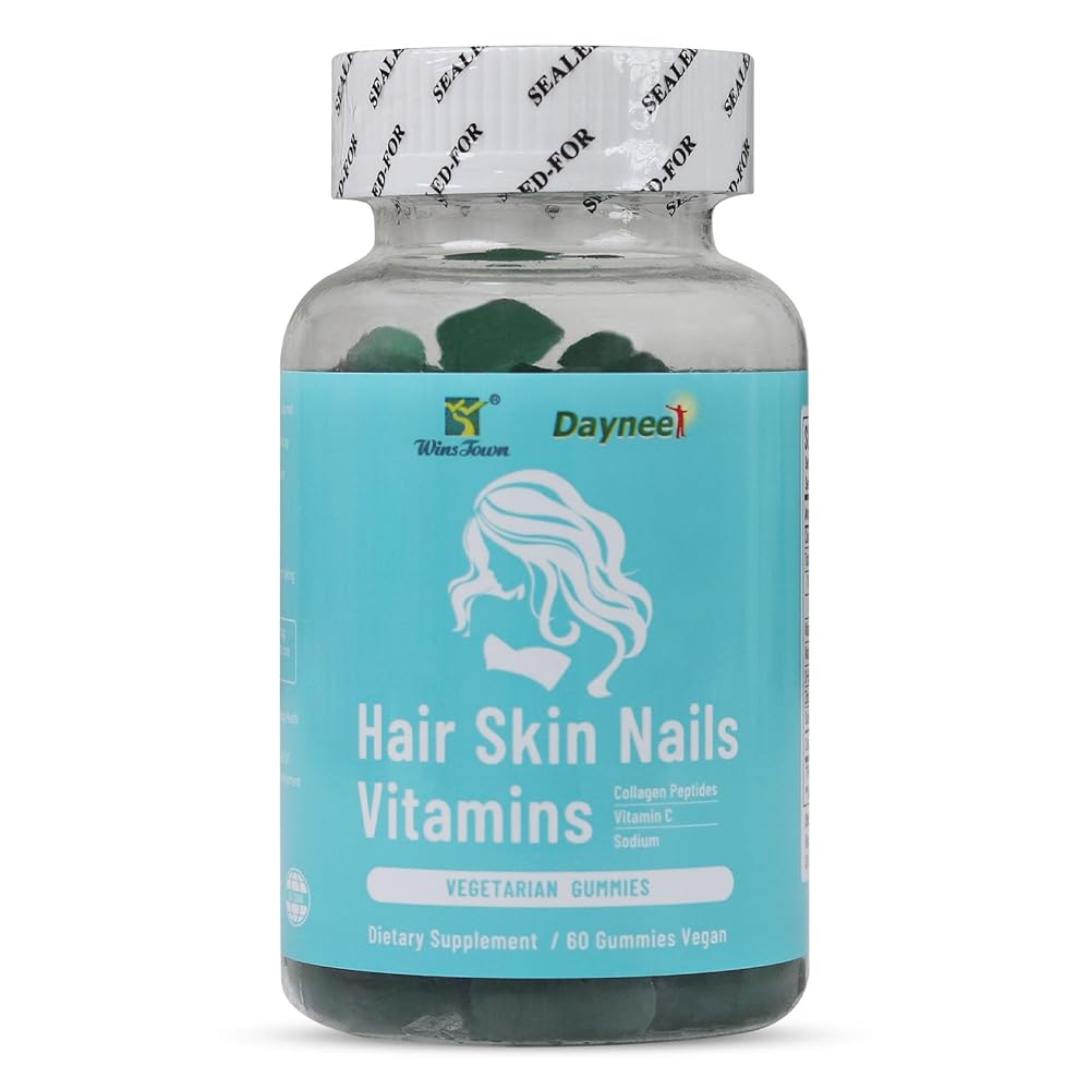 Wins Town Hair Skin Nails Vitamins Gummies - 60 Count