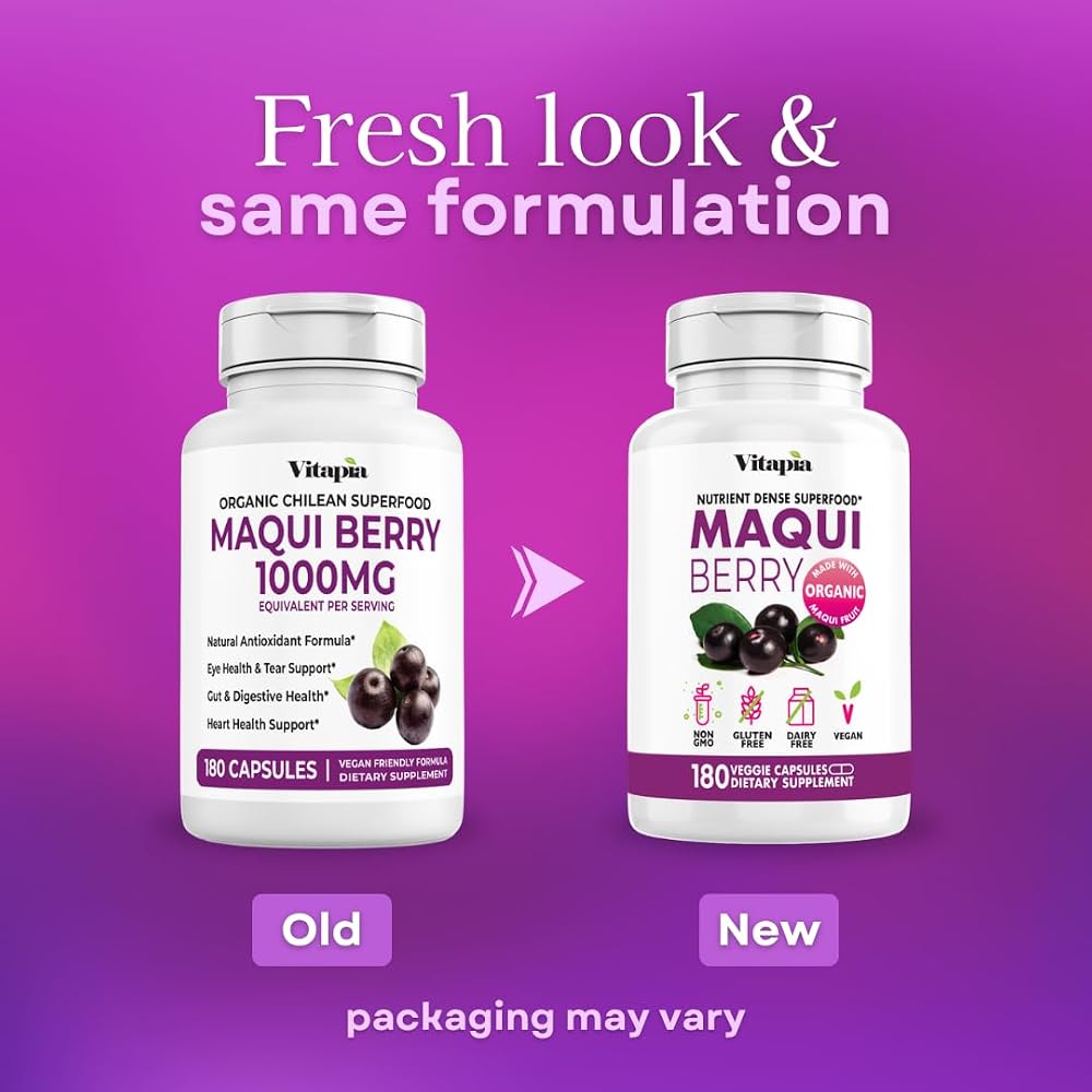 Vitapia Maqui Berry 1000mg Supplement - 180 Veggie Capsules - image 2