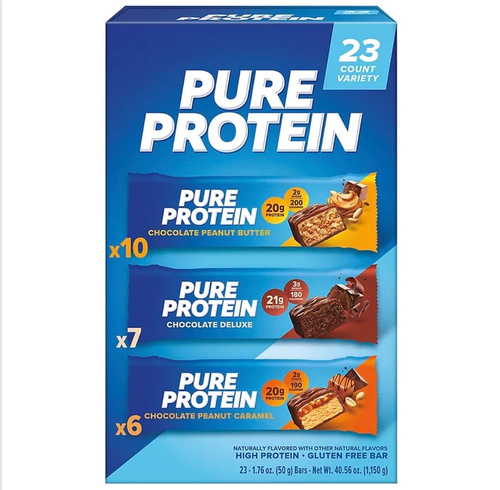 NEYUM Pure Protein Bars High Protein Energy Support - 23 Pack