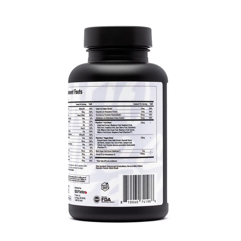 Sculpt Nation Multivitamin for Women and Men - 60 Capsules - image 5