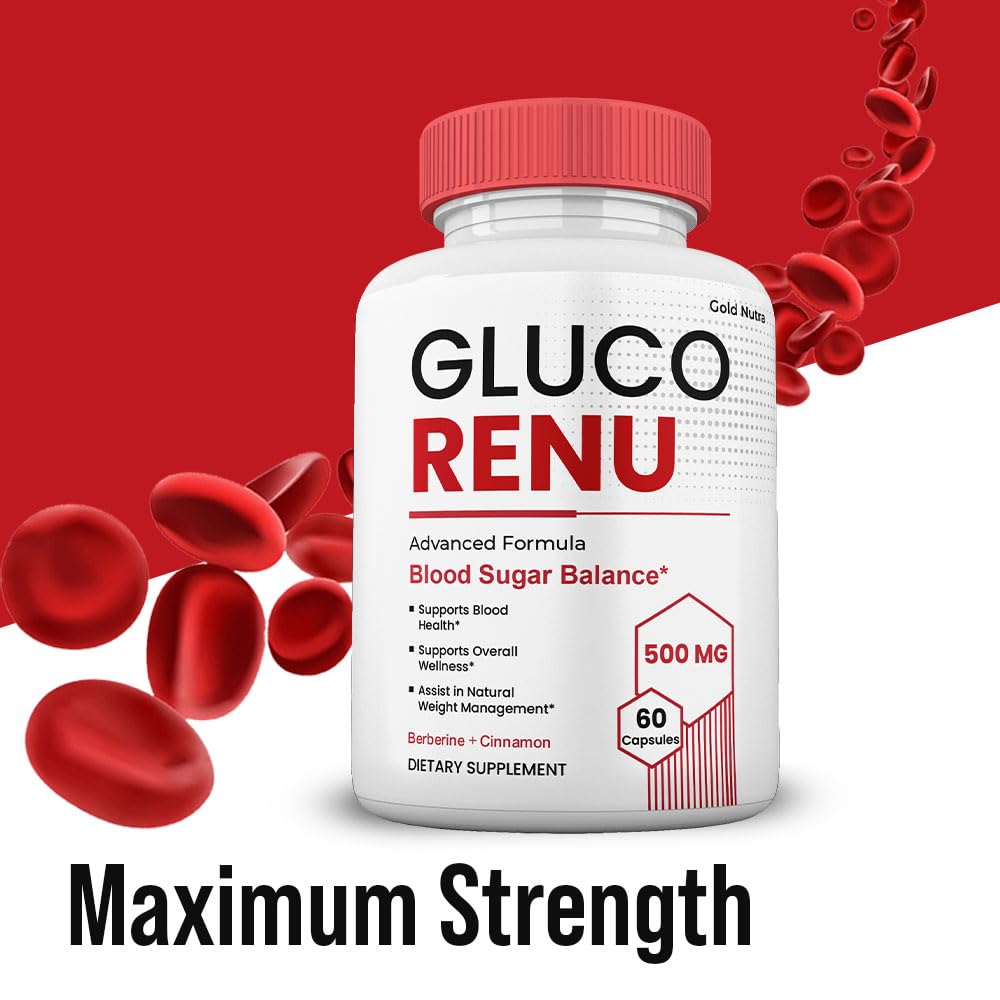 Gold Nutra GlucoRenu Capsules All Natural Supplement - 3 Pack - image 2