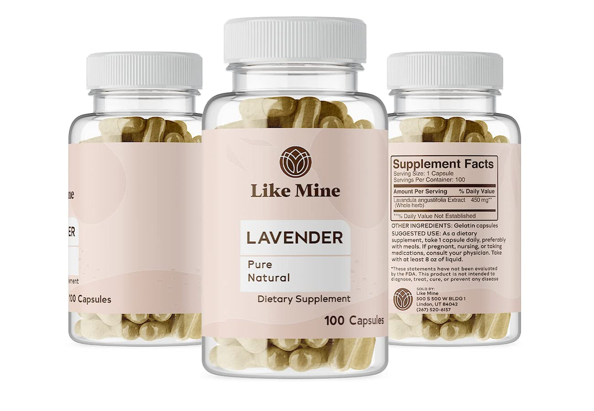 Like Mine Lavender Extract Herbal Supplement - 100 Capsules - image 4
