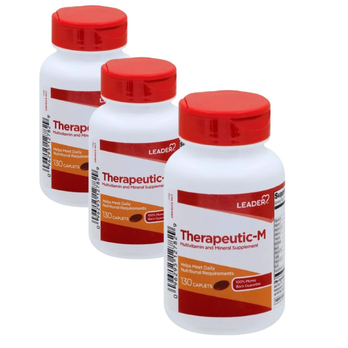 Leader Therapeutic-M Multivitamin and Mineral Supplement - 390 Caplets