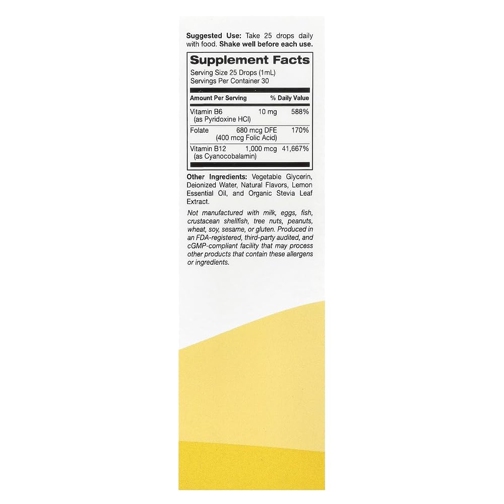 SuperNutrition Vitamin B12 Cyanocobalamin Liquid - 1 fl oz - image 2