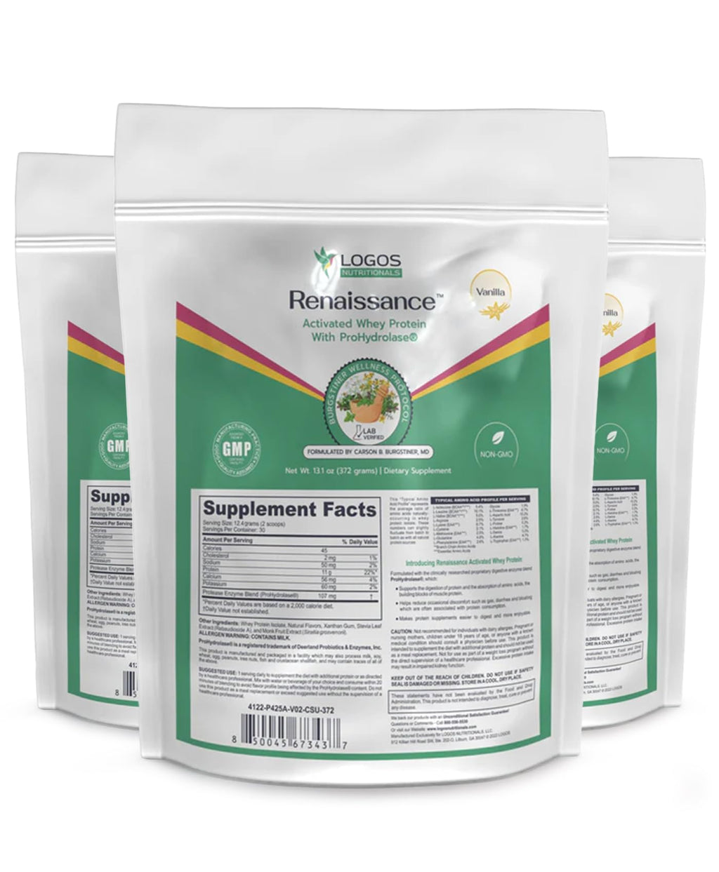 Logos Nutritionals Renaissance Whey Protein Isolate - 372g