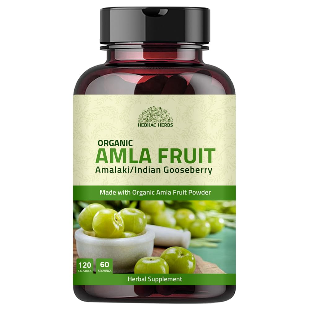 Hebhac Herbs Amla Capsules Vitamin C Supplement - 120 Capsules