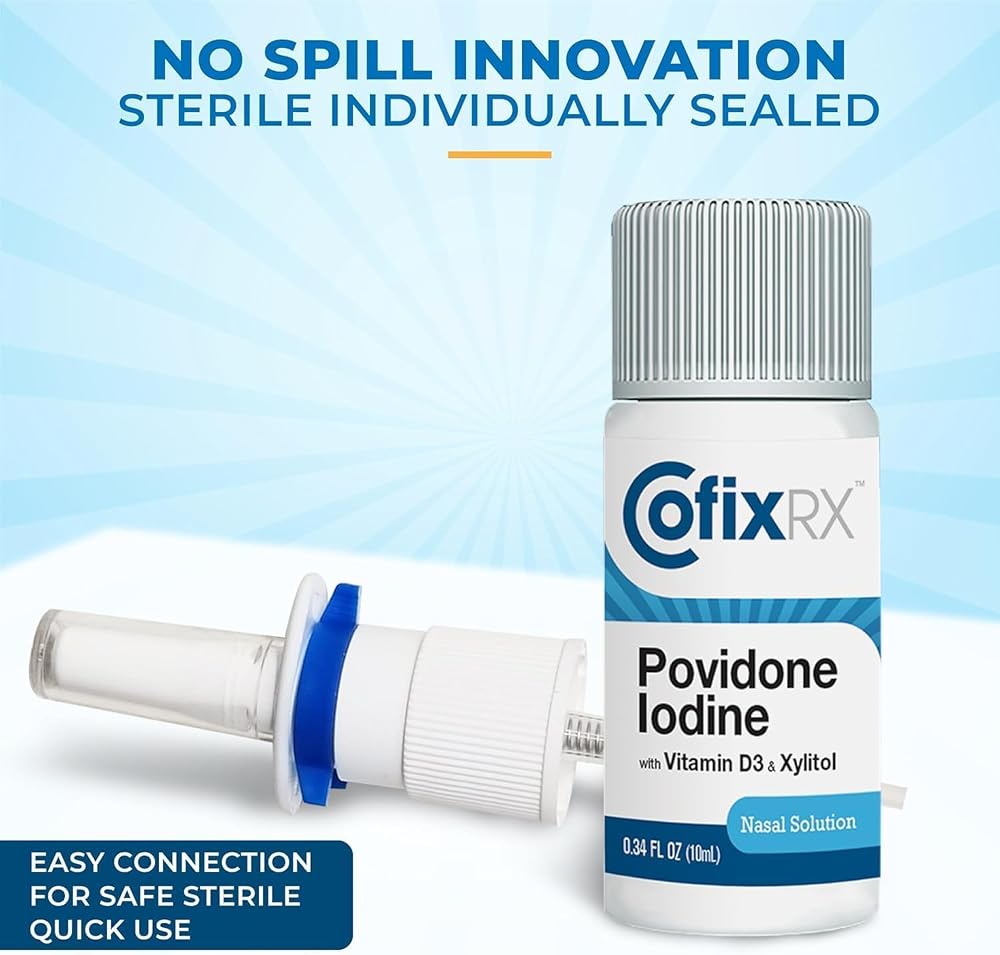 CofixRx Nasal Cleanse Solution Spray with Povidone Iodine - 3 Pack - image 4